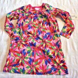 Hanna Andersson girls size 130 or 8 multi colored tunic long sleeve VGUC